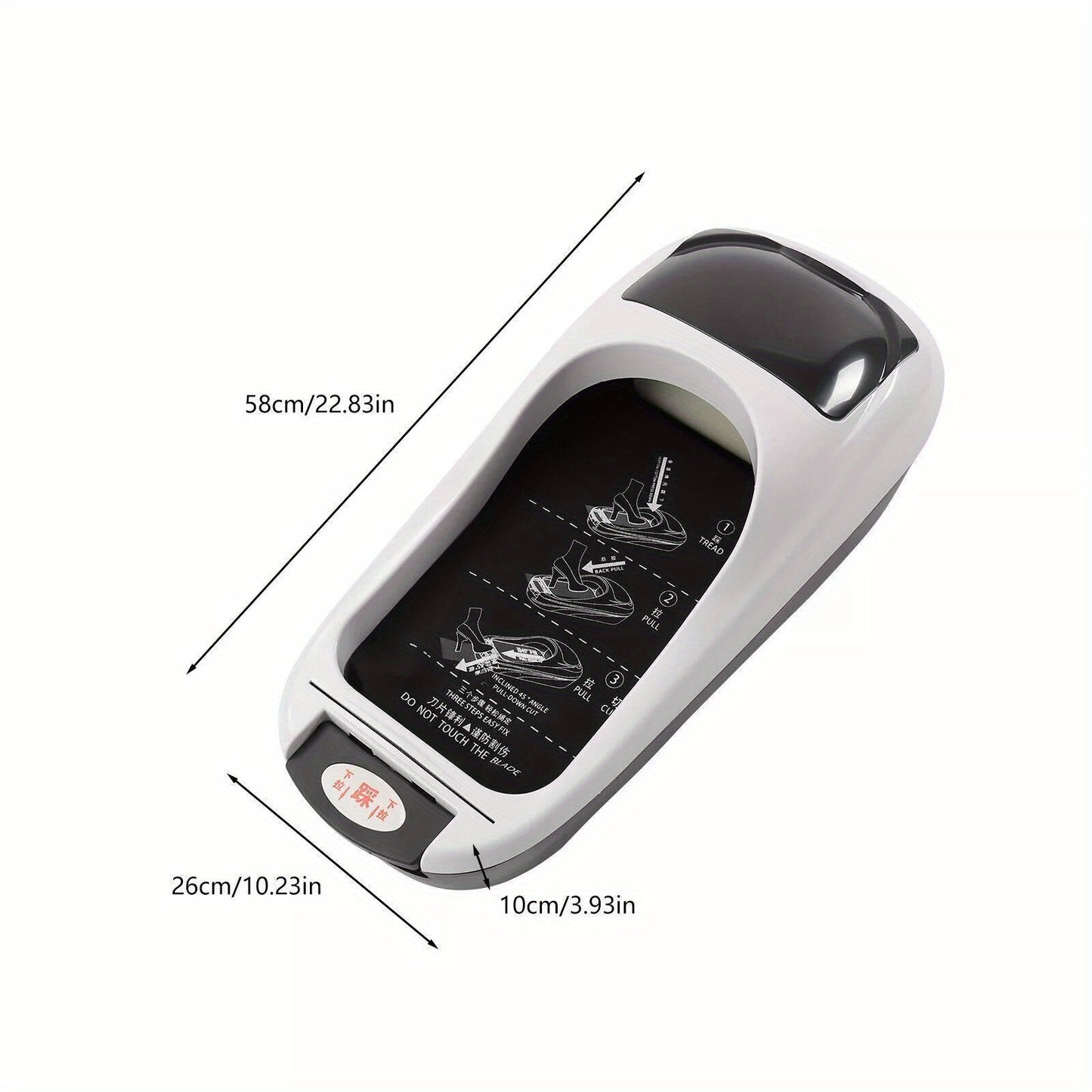 Durable Disposable Shoe Cover Dispenser: Ideal for Homes, Hotels, and Offices, Automatic Shoe Cover Machine with 3 Rolls